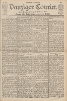 Danziger Courier : Kleine Danziger Zeitung für Stadt und Land : Organ für Jedermann aus dem Volke. Jg.18, Nr. 266 (11 November 1899)