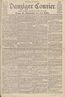 Danziger Courier : Kleine Danziger Zeitung für Stadt und Land : Organ für Jedermann aus dem Volke. Jg.18, Nr. 270 (16 November 1899)