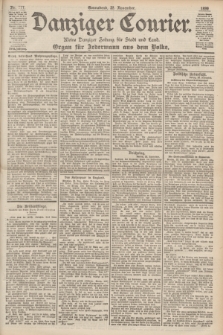 Danziger Courier : Kleine Danziger Zeitung für Stadt und Land : Organ für Jedermann aus dem Volke. Jg.18, Nr. 277 (25 November 1899)