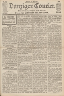 Danziger Courier : Kleine Danziger Zeitung für Stadt und Land : Organ für Jedermann aus dem Volke. Jg.18, Nr. 280 (29 November 1899)