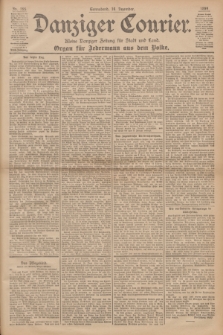 Danziger Courier : Kleine Danziger Zeitung für Stadt und Land : Organ für Jedermann aus dem Volke. Jg.18, Nr. 295 (16 Dezember 1899)
