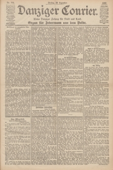 Danziger Courier : Kleine Danziger Zeitung für Stadt und Land : Organ für Jedermann aus dem Volke. Jg.18, Nr. 304 (29 Dezember 1899)