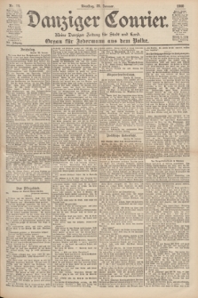 Danziger Courier : Kleine Danziger Zeitung für Stadt und Land : Organ für Jedermann aus dem Volke. Jg.19, Nr. 18 (23 Januar 1900)