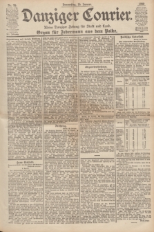 Danziger Courier : Kleine Danziger Zeitung für Stadt und Land : Organ für Jedermann aus dem Volke. Jg.19, Nr. 20 (25 Januar 1900)