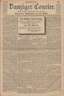 Danziger Courier : Kleine Danziger Zeitung für Stadt und Land : Organ für Jedermann aus dem Volke. Jg.19, Nr. 229 (30 September 1900) + dod.
