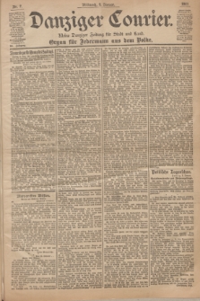 Danziger Courier : Kleine Danziger Zeitung für Stadt und Land : Organ für Jedermann aus dem Volke. Jg.20, Nr. 7 (9 Januar 1901)