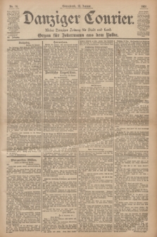 Danziger Courier : Kleine Danziger Zeitung für Stadt und Land : Organ für Jedermann aus dem Volke. Jg.20, Nr. 10 (12 Januar 1901)