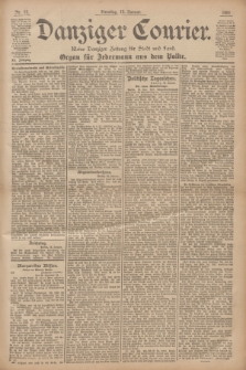 Danziger Courier : Kleine Danziger Zeitung für Stadt und Land : Organ für Jedermann aus dem Volke. Jg.20, Nr. 12 (15 Januar 1901)
