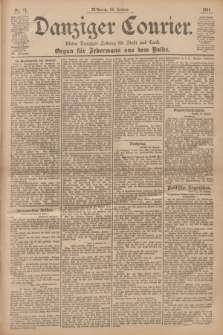 Danziger Courier : Kleine Danziger Zeitung für Stadt und Land : Organ für Jedermann aus dem Volke. Jg.20, Nr. 13 (16 Januar 1901)