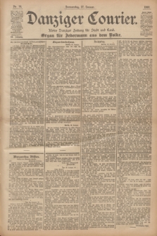Danziger Courier : Kleine Danziger Zeitung für Stadt und Land : Organ für Jedermann aus dem Volke. Jg.20, Nr. 14 (17 Januar 1901)