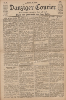Danziger Courier : Kleine Danziger Zeitung für Stadt und Land : Organ für Jedermann aus dem Volke. Jg.20, Nr. 24 (29 Januar 1901)