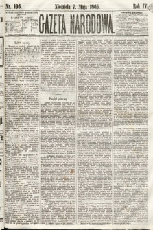 Gazeta Narodowa. 1865, nr 105