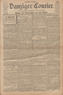 Danziger Courier : Kleine Danziger Zeitung für Stadt und Land : Organ für Jedermann aus dem Volke. Jg.20, Nr. 28 (2 Februar 1901)