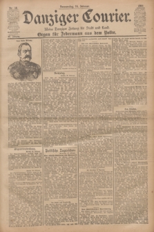 Danziger Courier : Kleine Danziger Zeitung für Stadt und Land : Organ für Jedermann aus dem Volke. Jg.20, Nr. 38 (14 Februar 1901)
