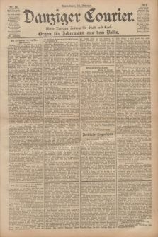 Danziger Courier : Kleine Danziger Zeitung für Stadt und Land : Organ für Jedermann aus dem Volke. Jg.20, Nr. 40 (16 Februar 1901)