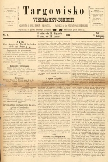 Targowisko : czasopismo dla handlu bydłem i nierogacizną = Viehmerkt-Bericht : Fachorgan für den Internationalem Viehverkehr. 1894, nr 4