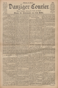 Danziger Courier : Kleine Danziger Zeitung für Stadt und Land : Organ für Jedermann aus dem Volke. Jg.20, Nr. 49 (27 Februar 1901)