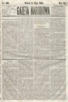 Gazeta Narodowa. 1865, nr 106