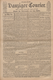 Danziger Courier : Kleine Danziger Zeitung für Stadt und Land : Organ für Jedermann aus dem Volke. Jg.20, Nr. 76 (30 März 1901)