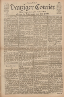 Danziger Courier : Kleine Danziger Zeitung für Stadt und Land : Organ für Jedermann aus dem Volke. Jg.20, Nr. 88 (16 April 1901)