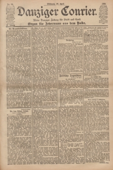 Danziger Courier : Kleine Danziger Zeitung für Stadt und Land : Organ für Jedermann aus dem Volke. Jg.20, Nr. 95 (24 April 1901)