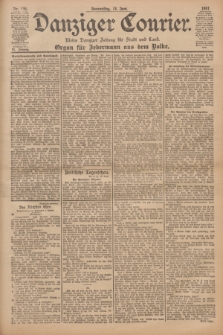 Danziger Courier : Kleine Danziger Zeitung für Stadt und Land : Organ für Jedermann aus dem Volke. Jg.20, Nr. 136 (13 Juni 1901)