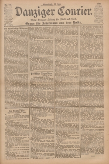 Danziger Courier : Kleine Danziger Zeitung für Stadt und Land : Organ für Jedermann aus dem Volke. Jg.20, Nr. 138 (15 Juni 1901)