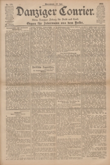 Danziger Courier : Kleine Danziger Zeitung für Stadt und Land : Organ für Jedermann aus dem Volke. Jg.20, Nr. 174 (27 Juli 1901)