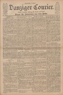 Danziger Courier : Kleine Danziger Zeitung für Stadt und Land : Organ für Jedermann aus dem Volke. Jg.20, Nr. 178 (1 August 1901)