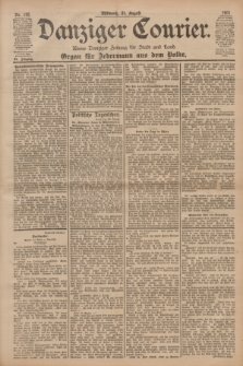 Danziger Courier : Kleine Danziger Zeitung für Stadt und Land : Organ für Jedermann aus dem Volke. Jg.20, Nr. 195 (21 August 1901)