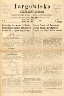 Targowisko : czasopismo dla handlu bydłem i nierogacizną = Viehmerkt-Bericht : Fachorgan für den Internationalem Viehverkehr. 1894, nr 9