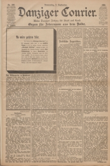 Danziger Courier : Kleine Danziger Zeitung für Stadt und Land : Organ für Jedermann aus dem Volke. Jg.20, Nr. 208 (5 September 1901)