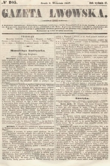 Gazeta Lwowska. 1857, nr 205