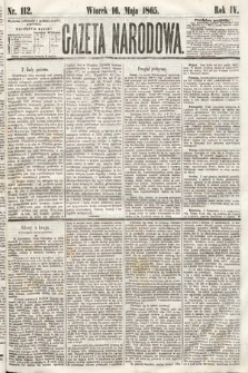 Gazeta Narodowa. 1865, nr 112