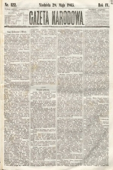 Gazeta Narodowa. 1865, nr 122