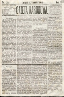 Gazeta Narodowa. 1865, nr 125