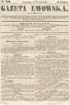 Gazeta Lwowska. 1857, nr 209