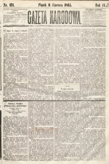 Gazeta Narodowa. 1865, nr 131