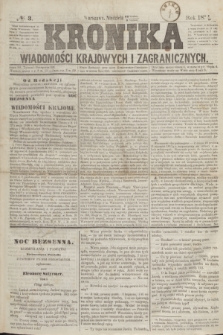 Kronika Wiadomości Krajowych i Zagranicznych. [R.3], № 3 (3 stycznia 1858)