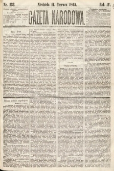 Gazeta Narodowa. 1865, nr 133