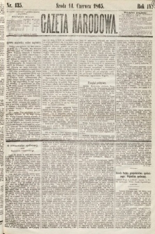 Gazeta Narodowa. 1865, nr 135