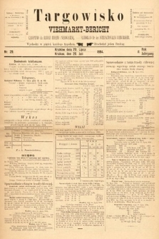 Targowisko : czasopismo dla handlu bydłem i nierogacizną = Viehmerkt-Bericht : Fachorgan für den Internationalem Viehverkehr. 1894, nr 29