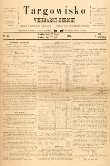 Targowisko : czasopismo dla handlu bydłem i nierogacizną = Viehmerkt-Bericht : Fachorgan für den Internationalem Viehverkehr. 1894, nr 30