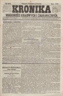 Kronika Wiadomości Krajowych i Zagranicznych. R.3, № 255 (27 września 1858)