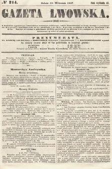 Gazeta Lwowska. 1857, nr 214