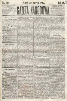 Gazeta Narodowa. 1865, nr 145