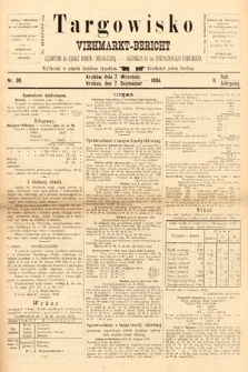 Targowisko : czasopismo dla handlu bydłem i nierogacizną = Viehmerkt-Bericht : Fachorgan für den Internationalem Viehverkehr. 1894, nr 36