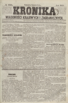 Kronika Wiadomości Krajowych i Zagranicznych. 1859, № 148 (5 czerwca)