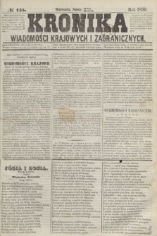 Kronika Wiadomości Krajowych i Zagranicznych. 1859, № 154 (11 czerwca)