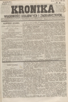 Kronika Wiadomości Krajowych i Zagranicznych. 1859, № 6 (17 lipca) (Drugie Półrocze)